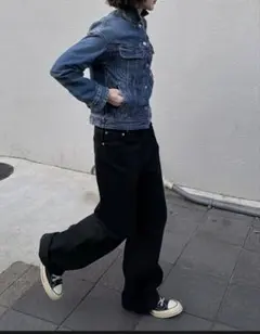 ok.soon オクスン vintage blue cotton pants - メルカリ