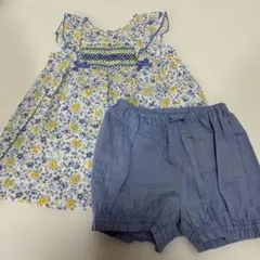 CHOPIN 花柄ワンピース（チュニック） ショートパンツ セットのサムネイル