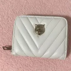 白いミニウォレット ミニ財布