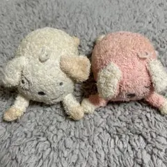 【汚れあり】ぬいぐるみ 笛付き 2ひきセット