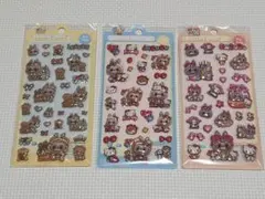 可愛いキャラクターシール3枚セット