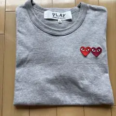 PLAY COMME des GARÇONS ダブルハートTシャツ　XS