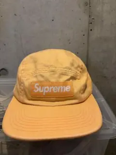 正規品　Supreme キャップ　帽子 アメリカ製　Sロゴ オレンジ Supreme シュプリーム 20SS MLB New Era ニューエラ 刺繍