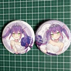 ホロライブ 一番くじ 常闇トワ 缶バッジ　ホロver 19個 一番くじ】ホロライブ ウエディング 缶バッジ賞／常闇トワ