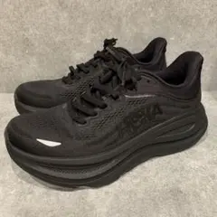 【未使用級】HOKA ONEONE BONDI 9 ブラック 24.5cm