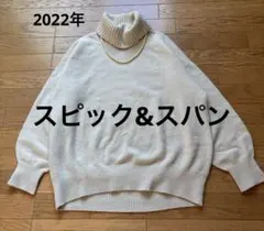 2022年購入品。スピックアンドスパンのウールカシミアタートルネックプルオーバー