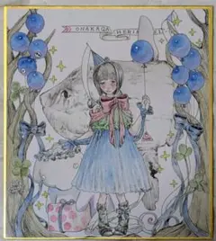 オリジナルキャラクター イラスト 色紙