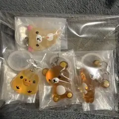 リラックマ　クリアマスコットチャーム　めじるしアクセサリー セミコンプリート
