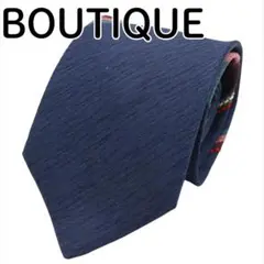 手芸の粋 ネクタイ ストライプ柄 国産品 ネイビー