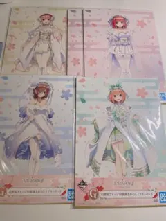五等分の花嫁 一花 二乃 三玖 四葉 描き下ろしイラストボード