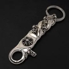ワンオフカスタム キーチェーン Rebel他シルバー925パーツ連結済