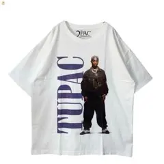 『2PAC』ヒップホップ©2023プリントtシャツ　TUPAC L