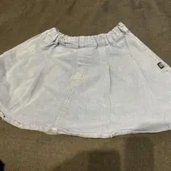 デニムフレアスカート 120cm 薄い青色✳️最終お値下げ✳️プティマイン