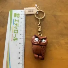 革製品フクロウキーホルダー