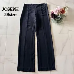 NO.1-108JOSEPHワイドフレアパンツ紺色美シルエット38