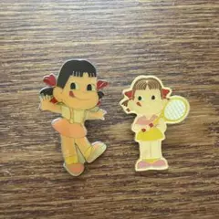 不二家 ペコちゃん 50周年記念 ピンバッジ - メルカリ