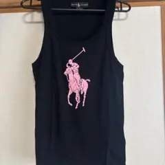 RALPH LAUREN タンクトップ ブラック ピンク ビッグポニーのサムネイル