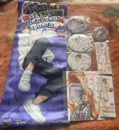 黒子のバスケ 紫原敦 タペストリー 缶バッジ 原画ポスカ スクエア缶バッジ