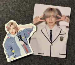 【道枝駿佑】なにわ男子 HARD WORK 特典 トレカ　ステッカー