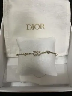 新品未使用】Dior ブレスレット メタル&レジンパール シルバーホワイト 