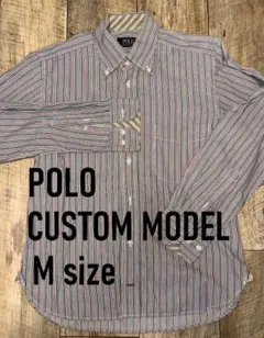 POLO ストライプシャツ　Ｍサイズ　24A047 ポロのサムネイル