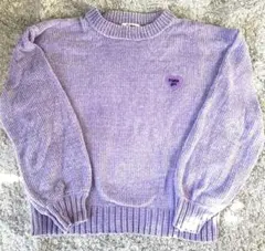 ピンクラテ　セーター　パープル　165