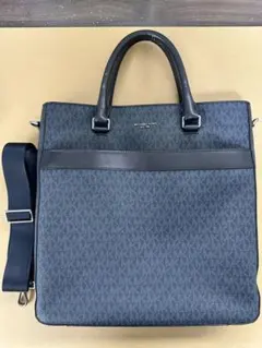 MICHAEL KORS ダークブルー トートバッグ