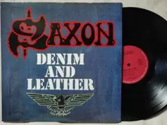 SAXON DENIM & LEATHER 4thアルバム★ライナー付★3787