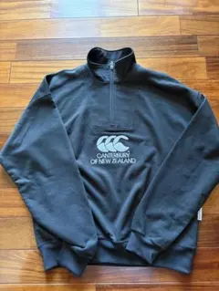 CANTERBURY ハーフジップ スウェット ブラック XL