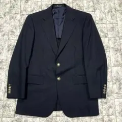 極美品　アクアスキュータム Aquascutum 紺ブレ ブレザー ウール