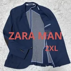 ZARA MAN テーラードジャケット ネイビー 54 大きいサイズ