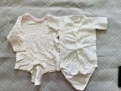 ベビー服 肌着 女の子 ロンパース　80cmと90cm 2枚セット