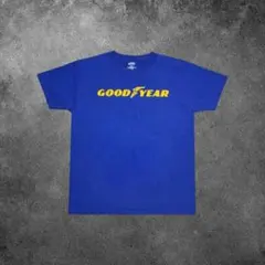 Hanes Beefy-T GOOD YEAR グッドイヤーt 企業ロゴメンズMのサムネイル