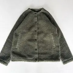 美品/レディースXL】モンベル クリマプラス カーディガン カーキ 防風 
