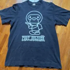 A BATHING APE ベビーマイロ マイロック ドラム Tシャツ 黒 XL - メルカリ