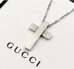 GUCCI グッチ ネックレス カットアウトGロゴ スクエア ヴィンテージ SV