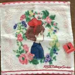 新品　タグ付　魔女の宅急便　キキ　タオル　ハンカチ　スタジオジブリのサムネイル