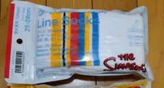 ファミマラインソックス The Simpsonsコラボ 25-28cm