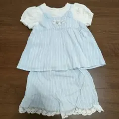 バースデイ　テータテート　セットアップ　ベビー　95　半袖半ズボン　 女の子　猫