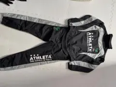 ATHLETA ピステ 上下セット　黒/グレー ハイネック　キッズ140