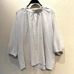 MELROSE アイボリー バルーンスリーブシャツ　ブラウス　フォーマル