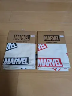 MARVEL　クッションカバー　　 2色（赤・黒）セット