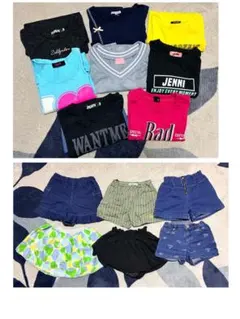 140-150 まとめ売り　女の子　Tシャツ　ハーフパンツ　14点セット