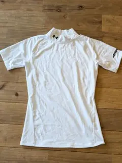 UNDER ARMOUR ハイネックアンダーシャツ YLG ホワイト