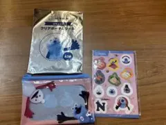 スシロー　SUNSUN クリアポーチ＆シールセット