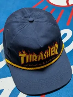 THRASHER MAGAZINE キャップ ネイビー