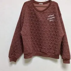 ・Javaコラボ キルティングプルオーバー スウェット XL 刺繍ロゴ