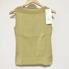 新品》神戸レタス 岡部あゆみさんコラボ ノースリーブニット 黄色 レディース 夏のサムネイル
