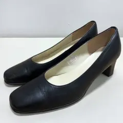 ✨美品✨ リーガル パンプス 23.5cm 黒 スクエアトゥ 冠婚葬祭 レザーのサムネイル