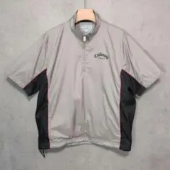 キャロウェイゴルフ リラックスフィット ハーフジップ 半袖 ブルゾン M サイズ